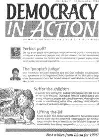 Democracy in Action Volume 8 Number 7 December 1994