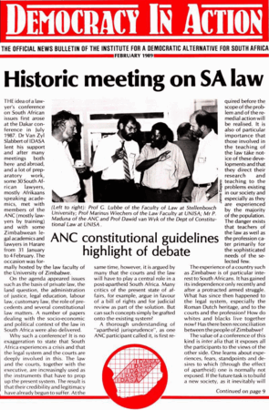 Democracy in Action February 1989