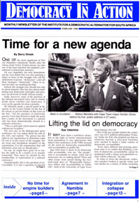 Democracy in action February 1990