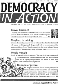Democracy in Action Volume 8 Number 4 July 1994