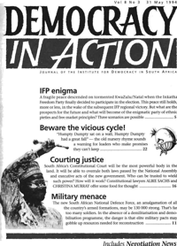Democracy in Action Volume 8 Number 3 May 1994