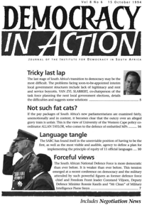 Democracy in Action Volume 8 Number 6 October 1994