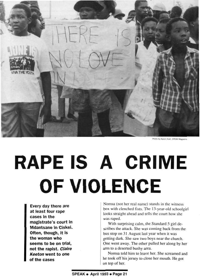 Rape is a crime of violence
