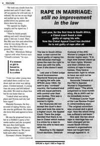 Rape in marriage: still no improvement in the law
