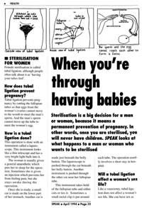 When you`re through having babies