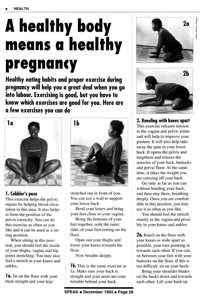 A healthy body means a healthy pregnancy