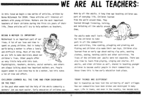 We are all teachers - education begins at home