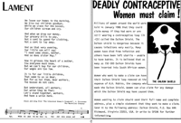 Deadly contraceptive - women must claim!