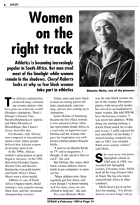 Women on the right track
