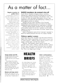 Health briefs