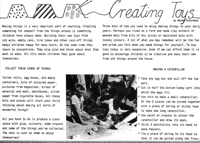 Creating toys