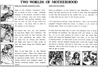 Two worlds of motherhood