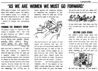 'As we are women we must go forward'