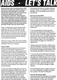 Aids - lets talk about it