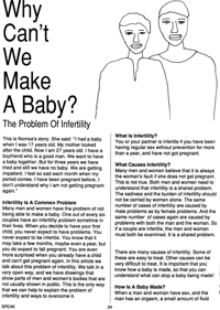 Why cant we make a baby? - The problem of in