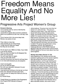Freedom means equality and no more lies: Prog