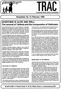 TRAC Newsletter Number 14 February 1988
