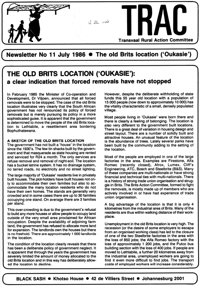 TRAC Newsletter Number 11 July 1986