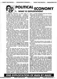 Political Economy: 1. What is Exploitation?