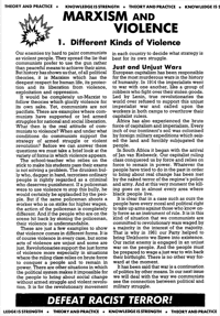 Marxism and Violence: 1. Different Kinds of Violence