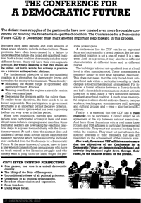 The conference for a democratic future