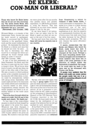 De Klerk: con-man or liberal?
