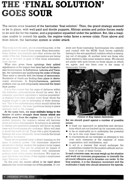 The 'final solution' goes sour