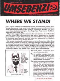 Umsebenzi Volume 2 Number 2 1986