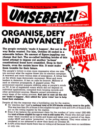 
Umsebenzi Volume 4 Number 4 Fourth Quarter 1988