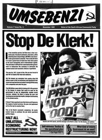 Umsebenzi Volume 7 Number 5 November 1991
