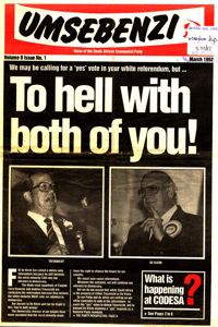 Umsebenzi Volume 8 Number 1 March 1992