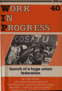 Work in progress Issue 40 February 1986