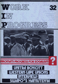 Work in progress Issue 32 July 1984