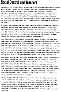 Social control and teachers