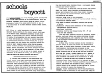 Schools boycott