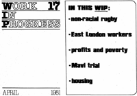 Work in progress Issue 17 April 1981