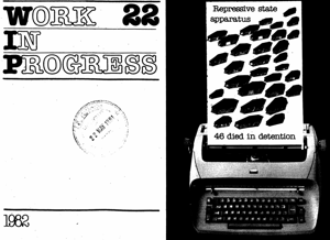 Work in progress Issue 22 April 1982