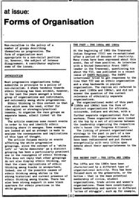 Forms of organisation