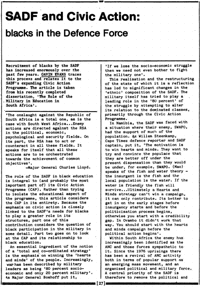 SADF and civic action