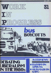 Work in Progress 31 May 1984