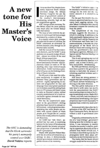 A new tone for His Master`s Voice
