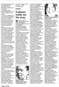 Namibia: labour code on the way