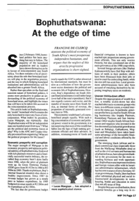 Bophuthatswana: At the edge of time
