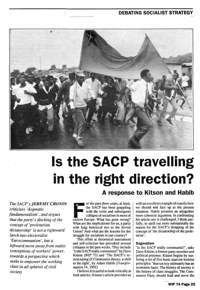 Is the SACP travelling in the right direction?