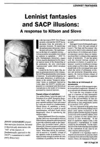 Leninist fantasies and SACP illusions