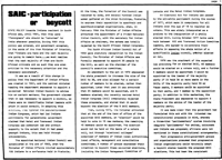 SAIC - participation or boycott
