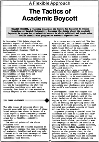The tactics of academic boycott