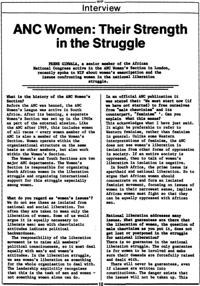 ANC women: their strength in the struggle