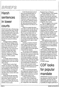 Harsh sentences in lower courts