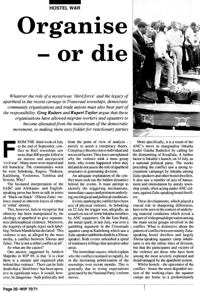 Hostel war: organise - or die